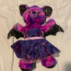 Build a bear BAB Halloween bat with dress used like new